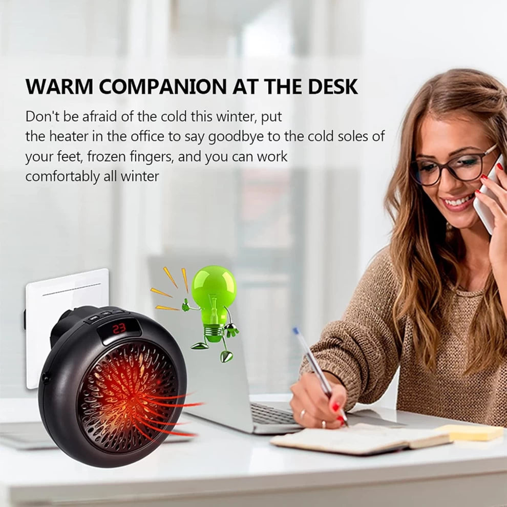 Small Plug-In Portable Mini Fan Heater 900W