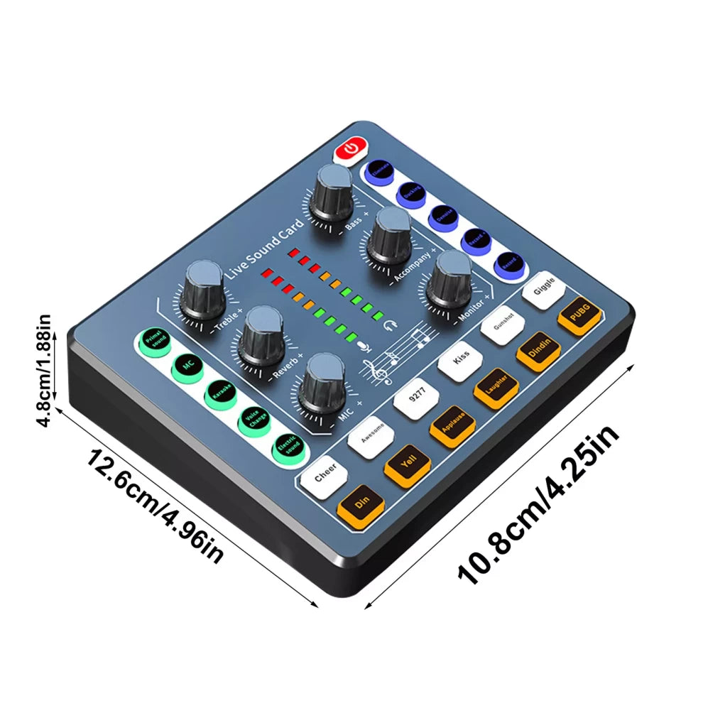 Sound Board Mixer Noise Reduction Streaming Audio Mixer Live Sound Mixer