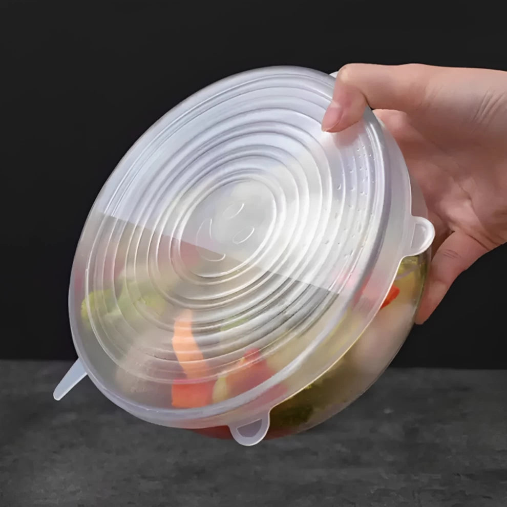 Silicone Stretch Lids Durable Food Bowl Cover-6 PCS