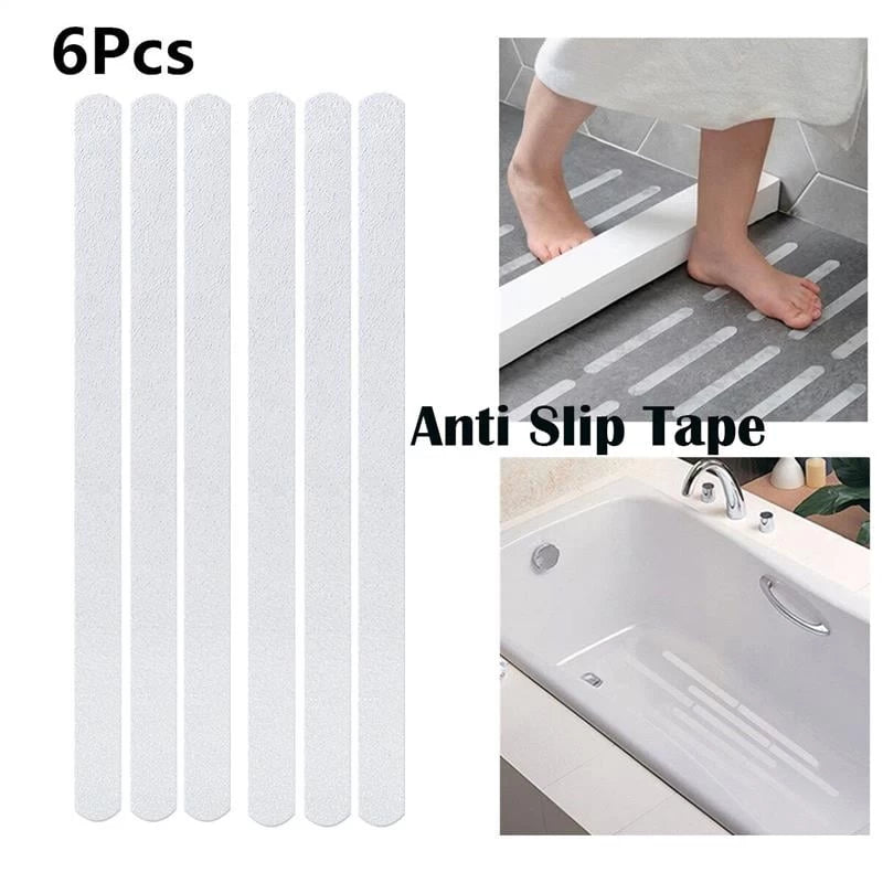 6 PCS Bathroom Shower Anti-slip Waterproof Strip