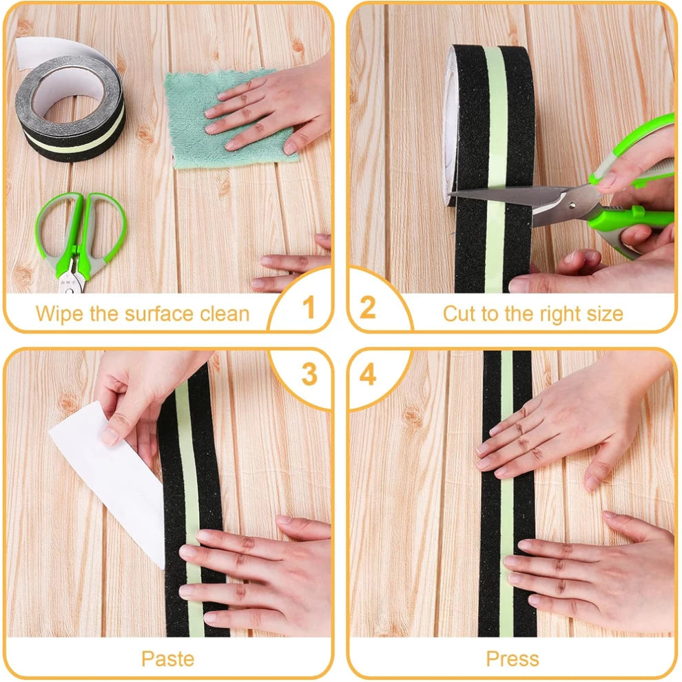 Anti Slip Traction Tape Glow Green For Stairs, Floor-5m