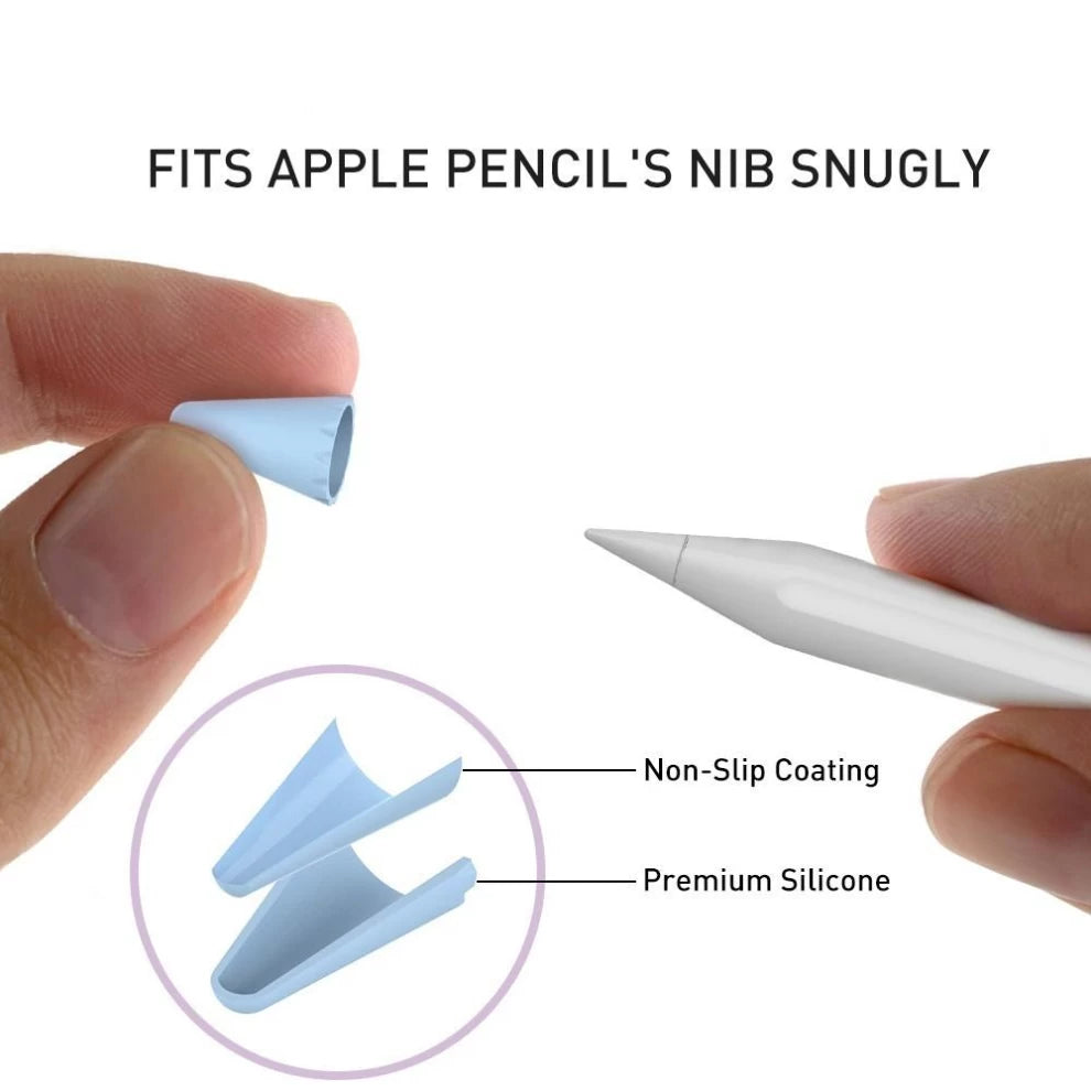 AhaStyle Silicone Nib Cover for Apple Pencil 1&2-Blue