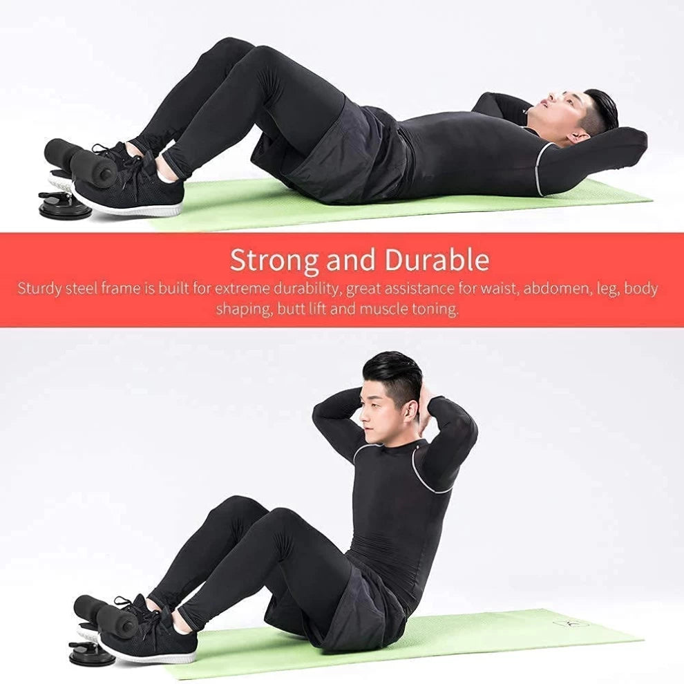 Sit Up Assistant Device Bar – Home Fitness Workout Tool (Black)
