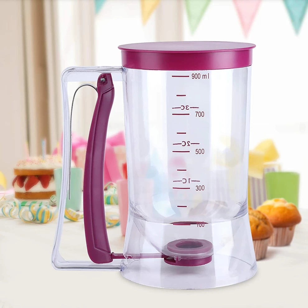 Batter Dispenser For Cupcake pancake With Baking Measuring Tool
