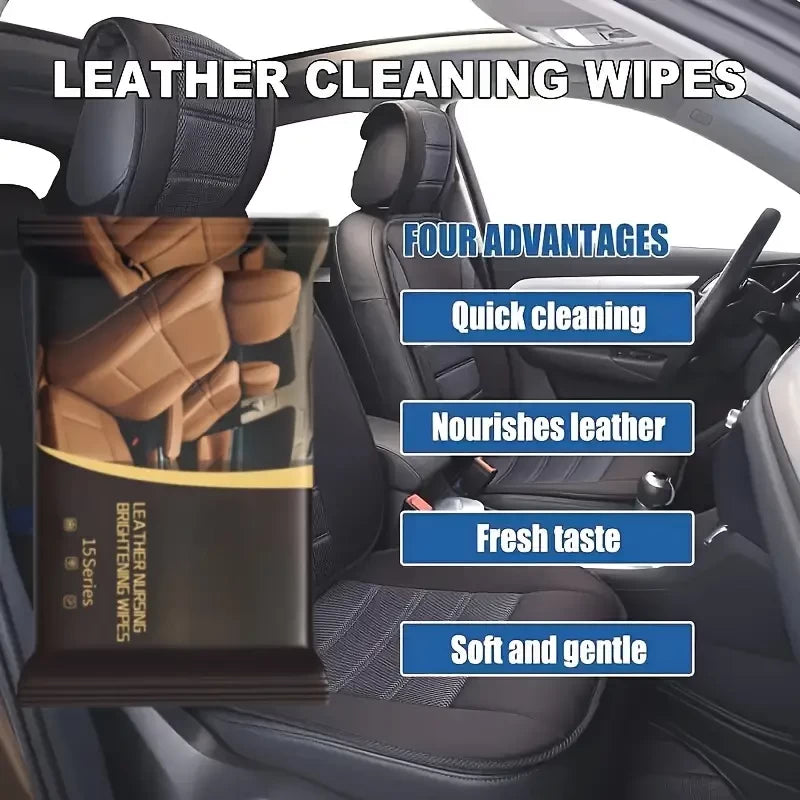 Auto Clever Car Care Wipes Wet Tissue (15pcs)