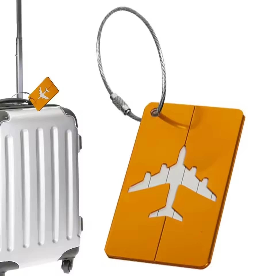 Aluminum Travel Luggage Tag Baggage Suitcase Bag Identity Address Name Labels B