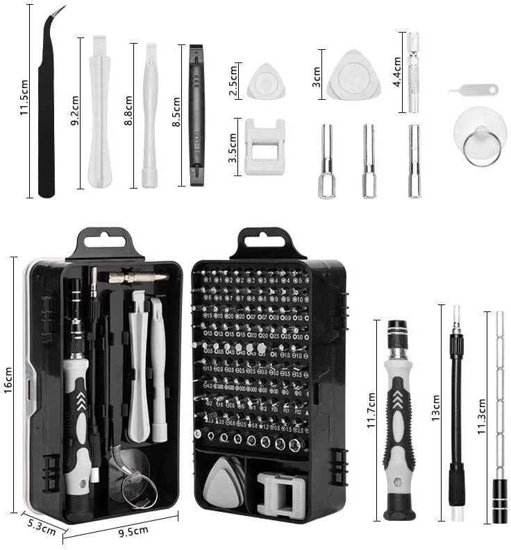 115-in-1 Military-Grade Precision Screwdriver Set – Professional Magnetic Repair Kit