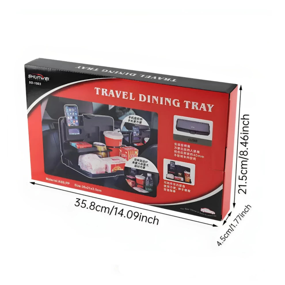 Travel Dining Tray Car Back Seat Organizer Folding