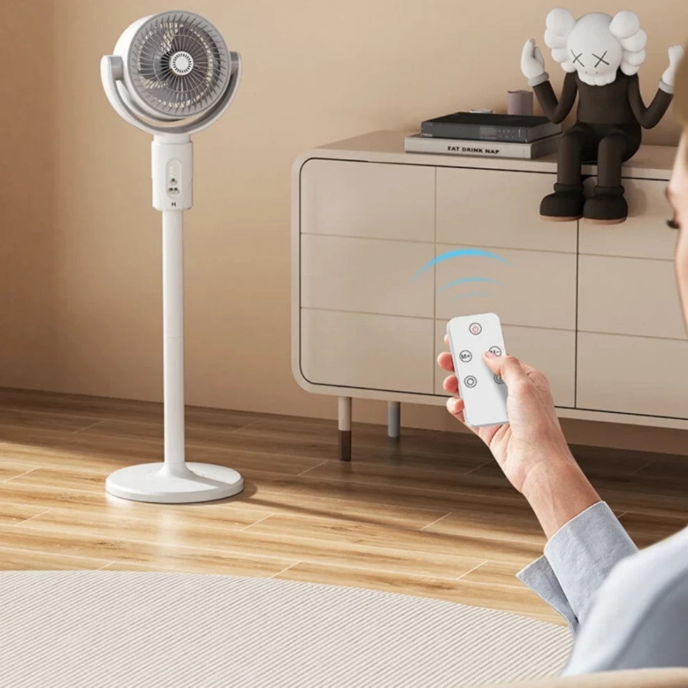 Standing 180° Circulation and Adjustable Height Fan with Remote Control (F1)