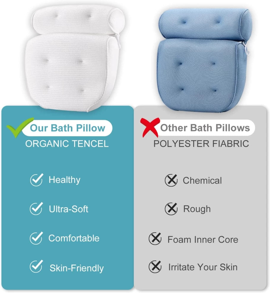 Back and Shoulder Bath Pillow Bathtub Pillow