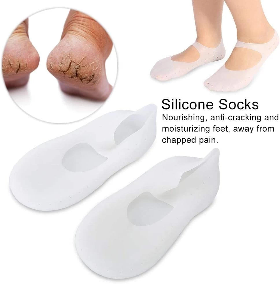 Silicone Gel Anti Crack Cushion Socks for Men and Women