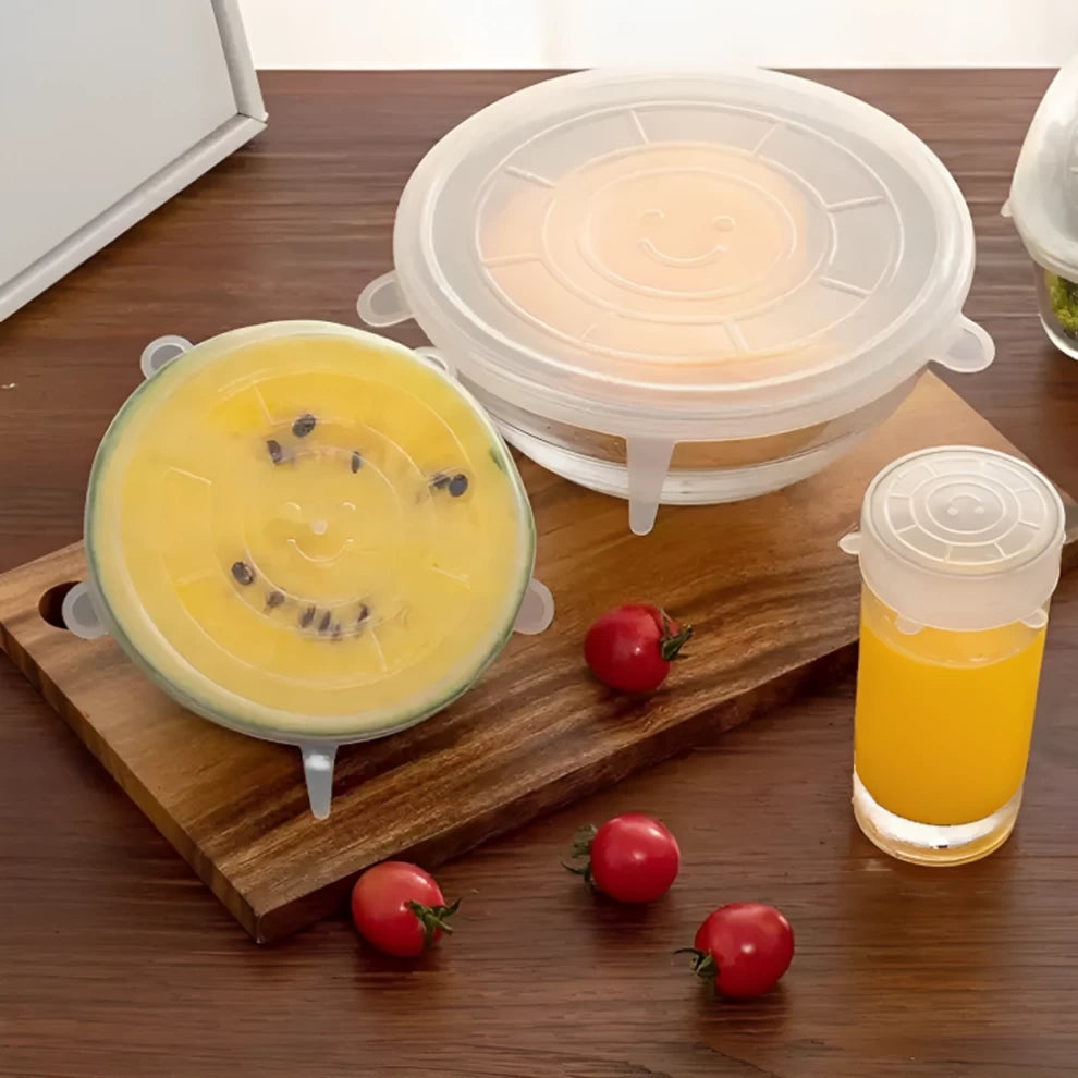 Silicone Stretch Lids Durable Food Bowl Cover-6 PCS