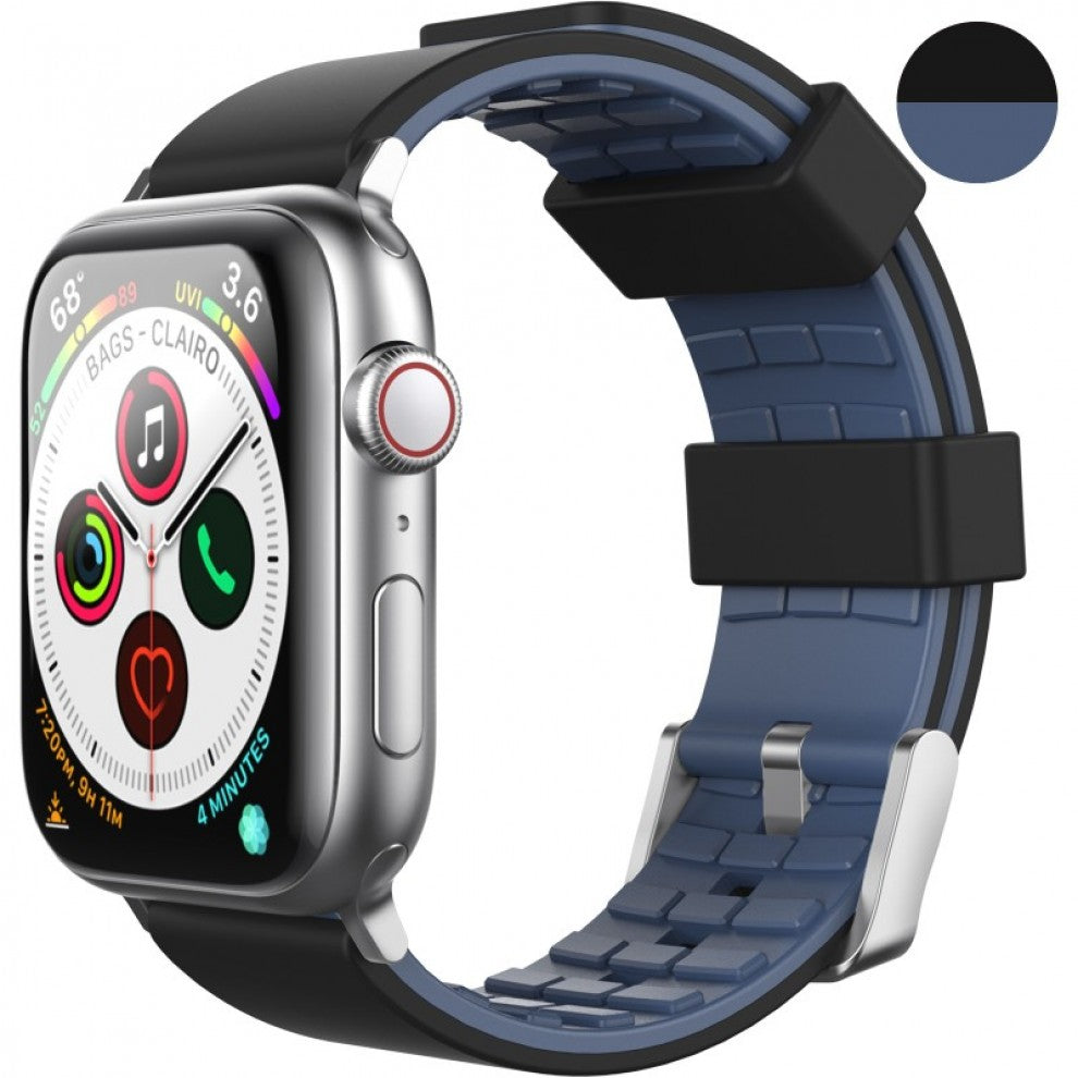 AhaStyle Band With DuoTone Design for Apple Watch 42/44mm-Black