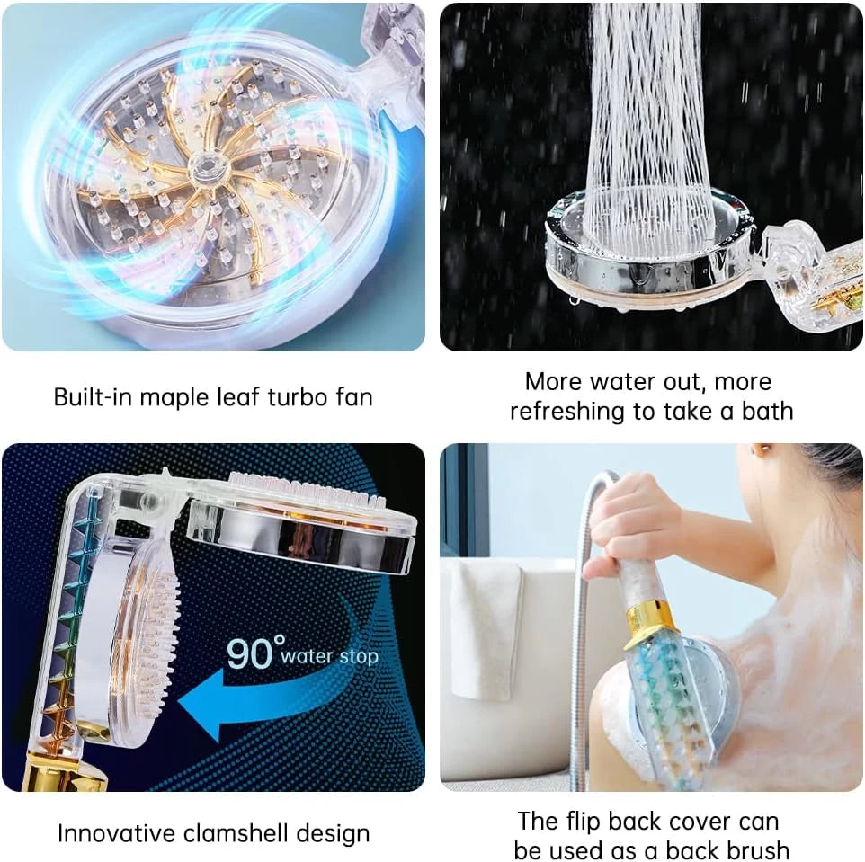 Twin Shower Head Turbo Fan-with Filter
