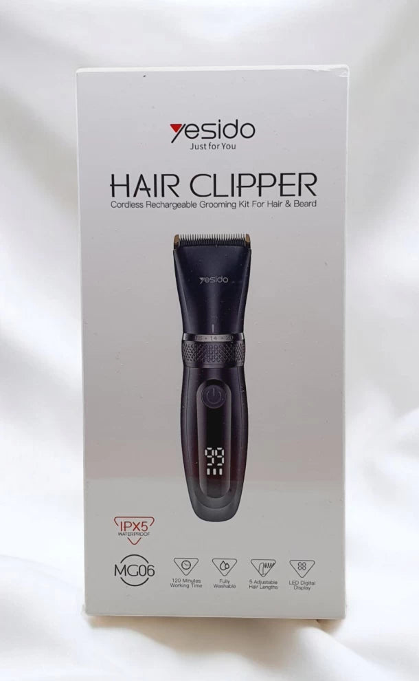 YESIDO Hair Clipper – Professional Cordless Grooming Tool MG06