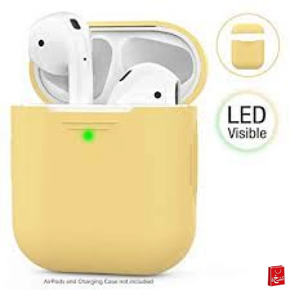 AhaStyle Keychain Silicone Case for Airpods - Yellow