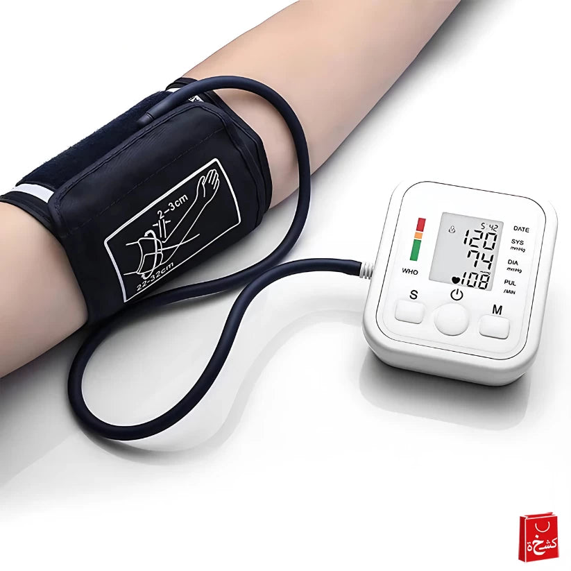 Upper Arm Blood Pressure Monitor Machine Digital LCD Display