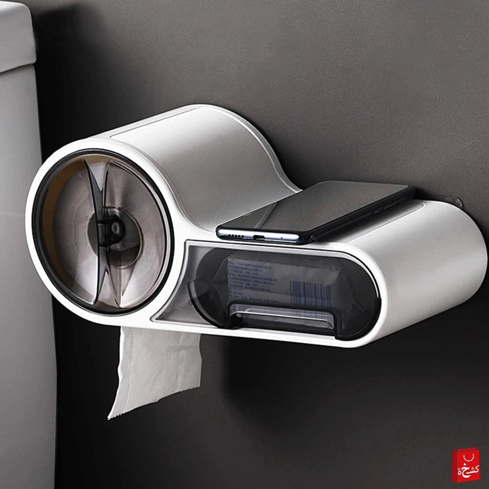 Wall Mounted Plastic Tissue Paper Holder Bathroom