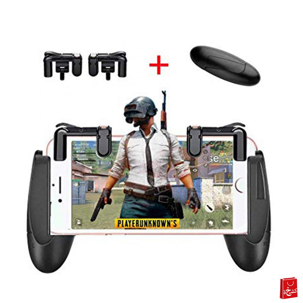 Black PUBG Trigger + Gamepad