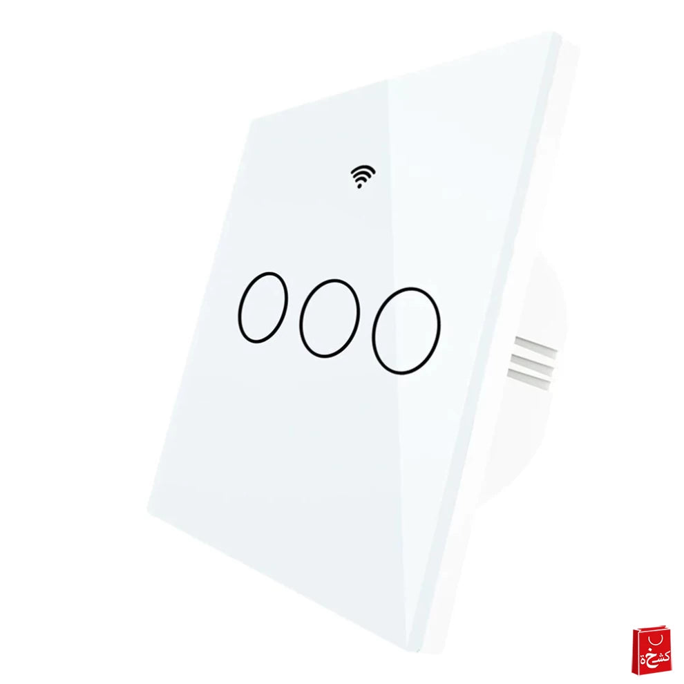 3 Gang Wifi Smart Touch switch - Neutral