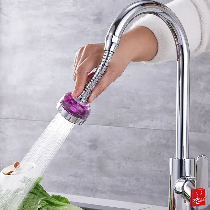 360° Rotatable Kitchen Splashproof Faucet Extender – Flexible & Efficient Water Flow!