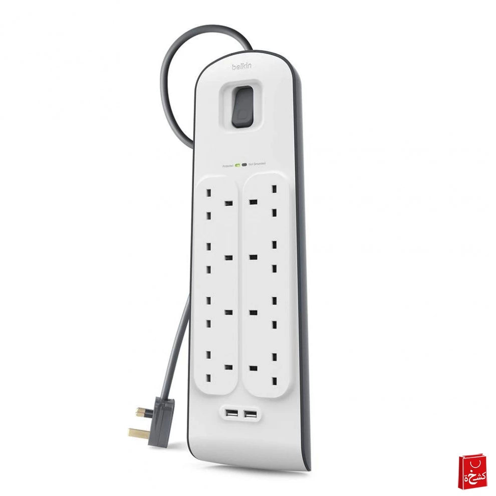Belkin 2,4 Amp USB Charging 8-outlet Surge Protection Strip