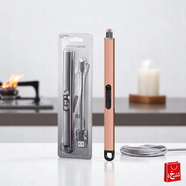 USB Metal Single Arc Kitchen Lighter Outdoor Windproof