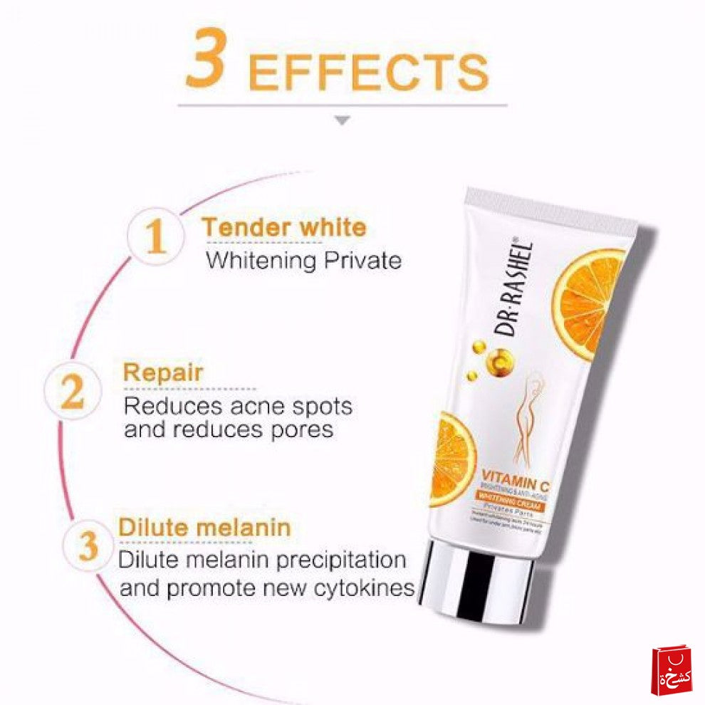 Vitamin c , whitening cream for sensitive areas