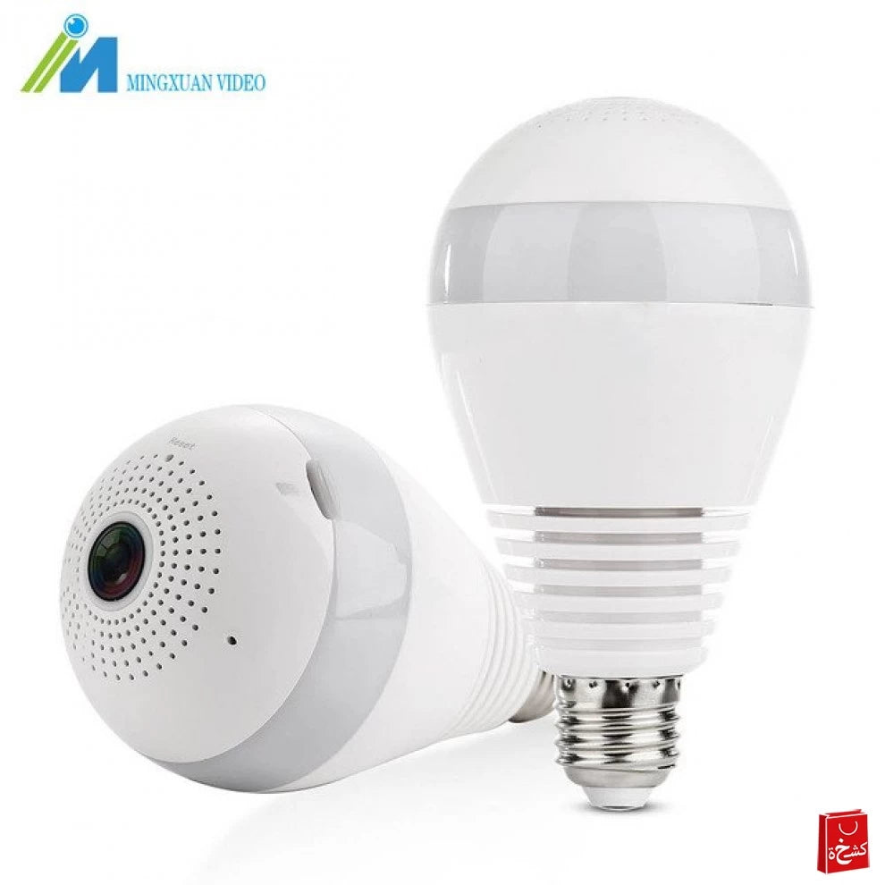 180-Degree 4G WiFi Bulb Camera with LED Light