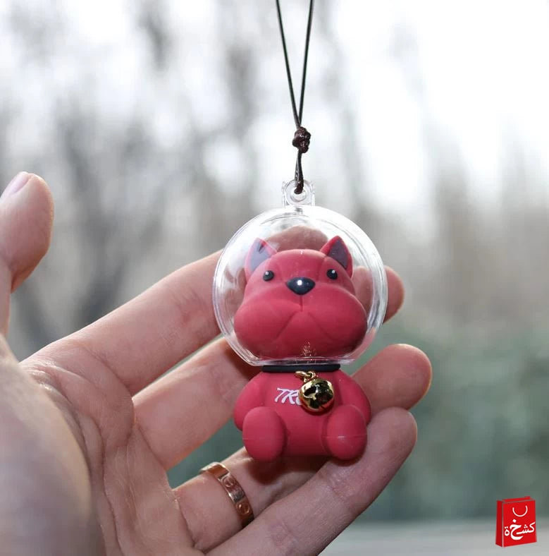 Swinging Space Dog Pendant