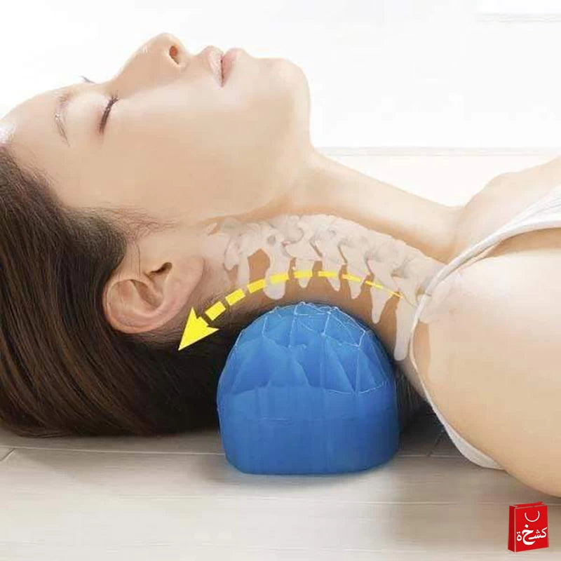 Waist/Neck Pressure Relief Silicone Cushion - Black Sleeve Blue Cushion