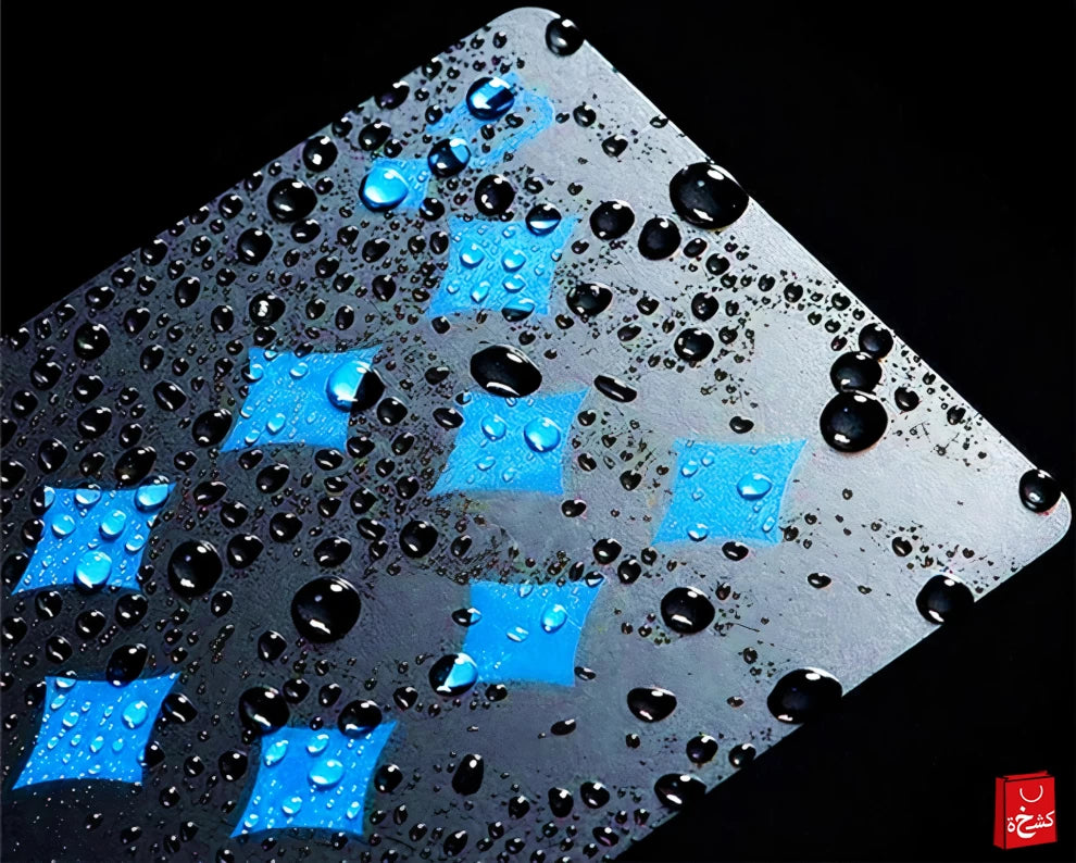 2Psc Black-Green/Blue Deck of Cards, Playing Cards, Waterproof
