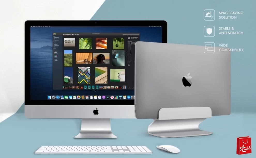 AhaStyle ST07 MacBook & Laptop Holder-Sliver