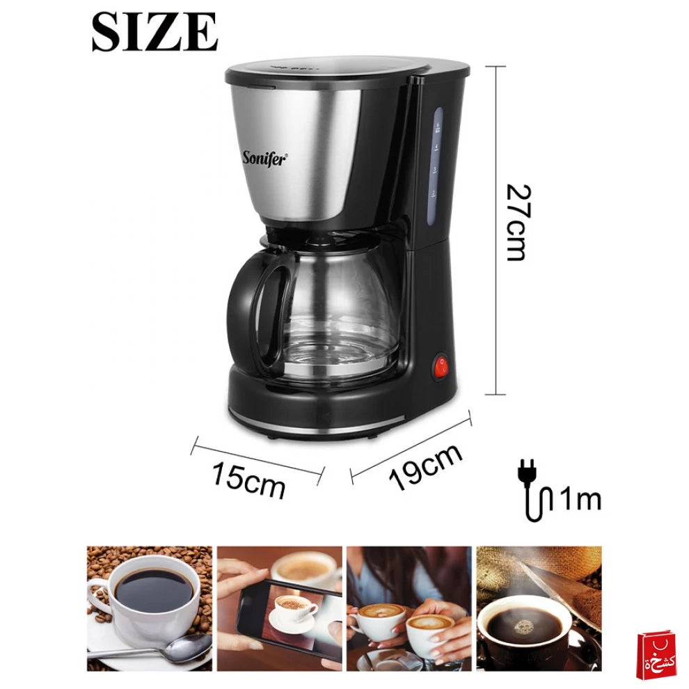 Sonifer Electric Drip Coffee Maker 0.75L 1000W SF-3555