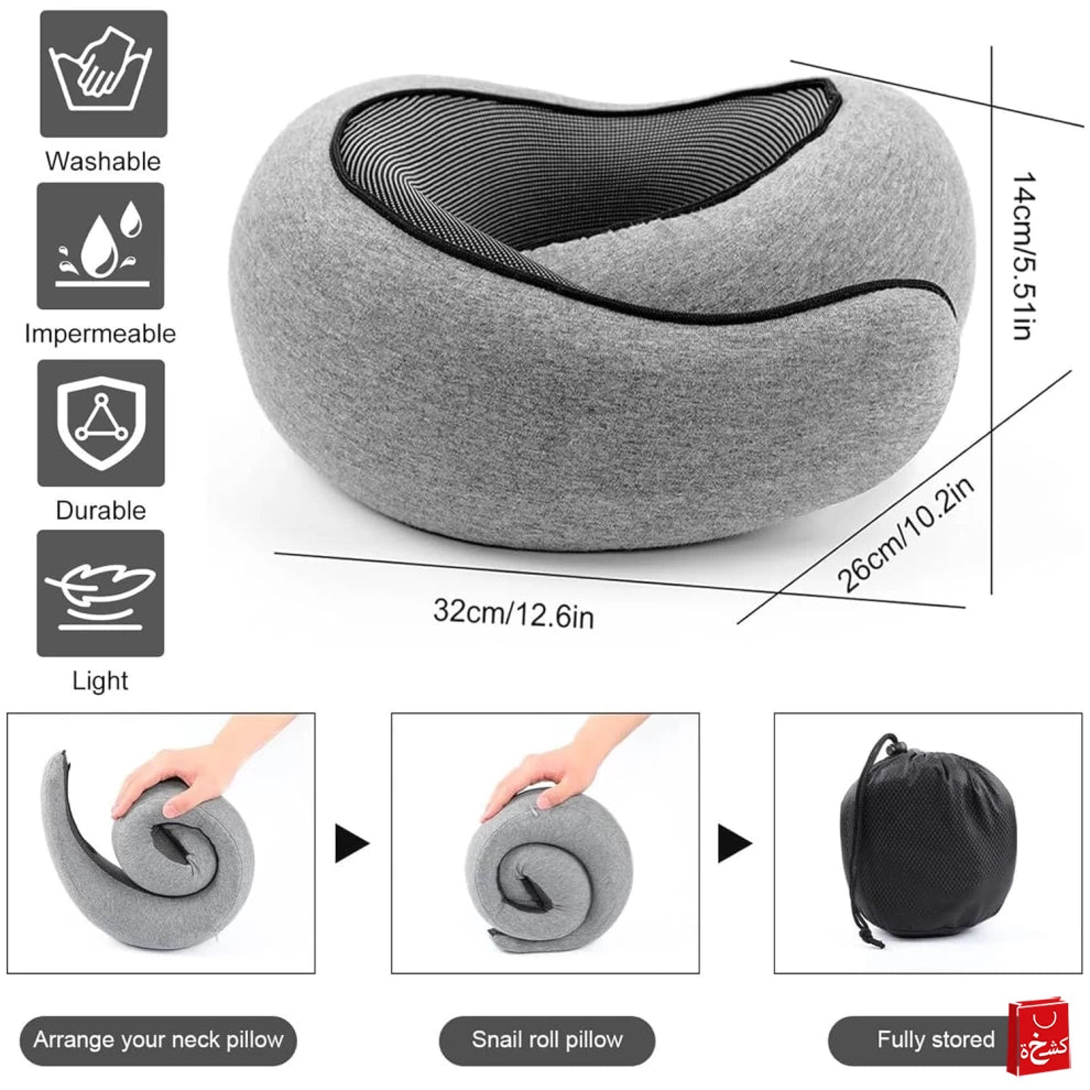 Travel Neck Pillow – Memory Foam Comfort for Every Journey