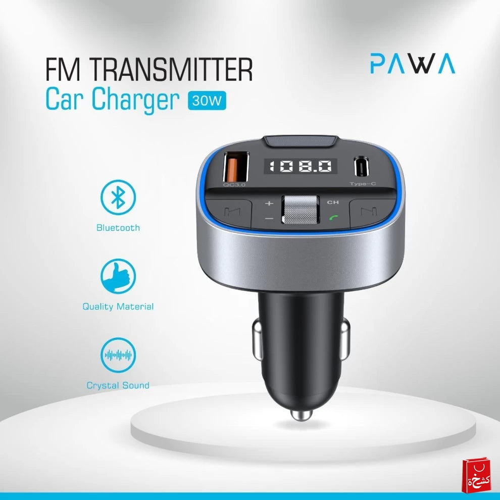AWA FM Transimitter Car Charger 30W