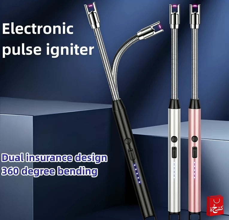 Aluminum tube USB pulse ignition gun candle gas