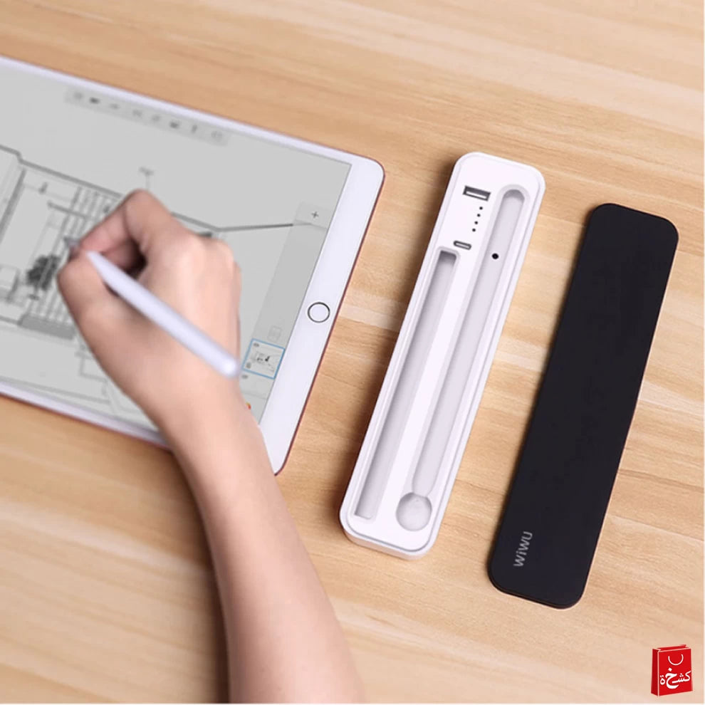 Wiwu 2In1 Stylus Pen + Wireless Charging Case Built-In 3000Mah Battery