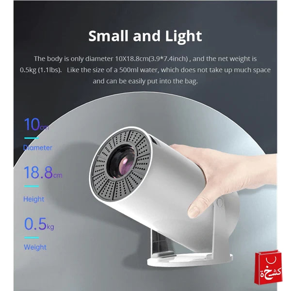 Smart Portable Mini Projector WiFi Bluetooth Full HD 1080P
