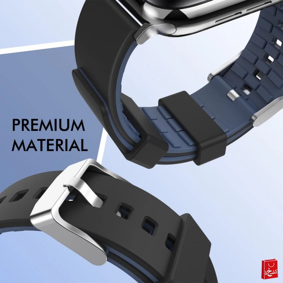 AhaStyle Band With DuoTone Design for Apple Watch 42/44mm-Black