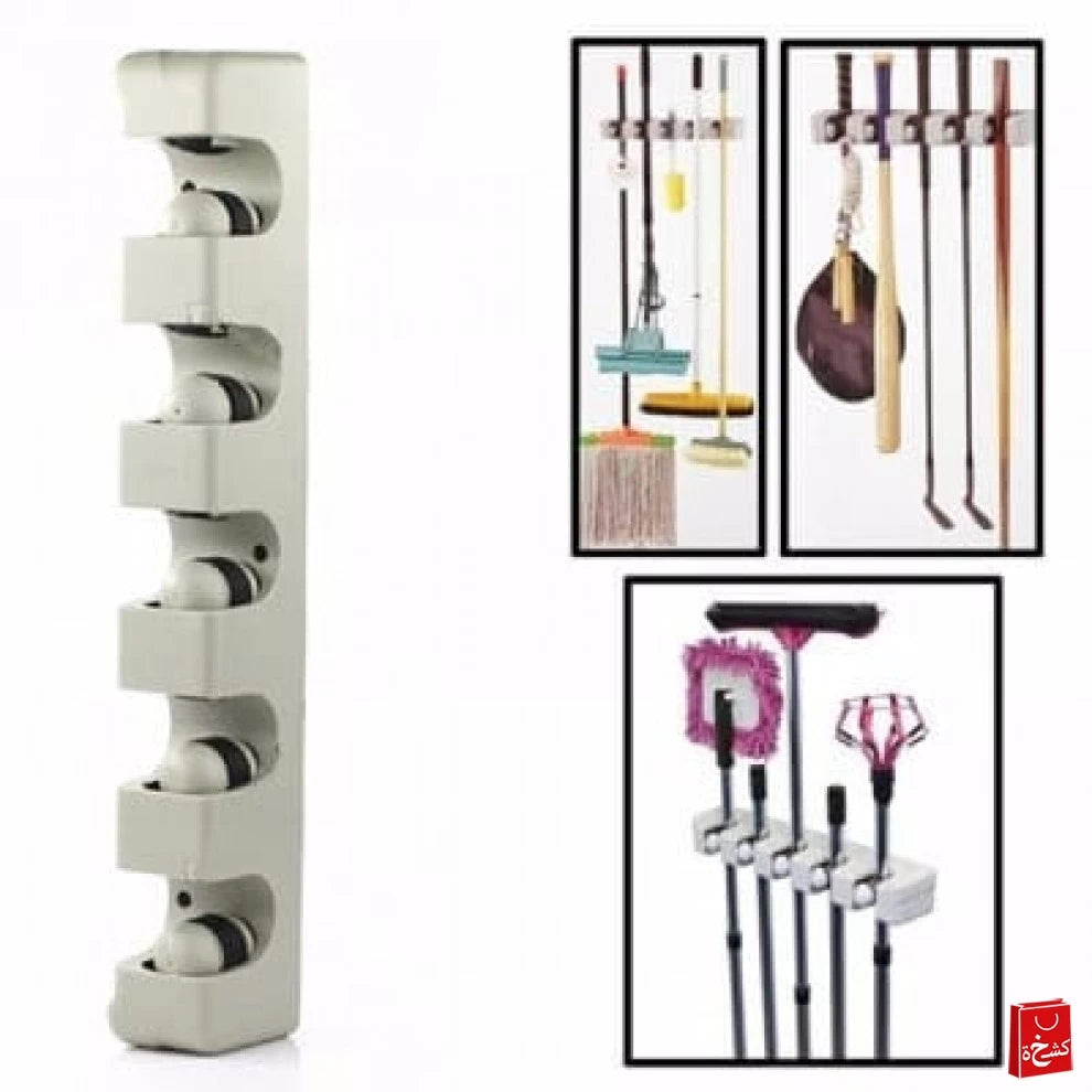 ABS Plastic Wall Mounted Stick Handle Mop And Broom Holder