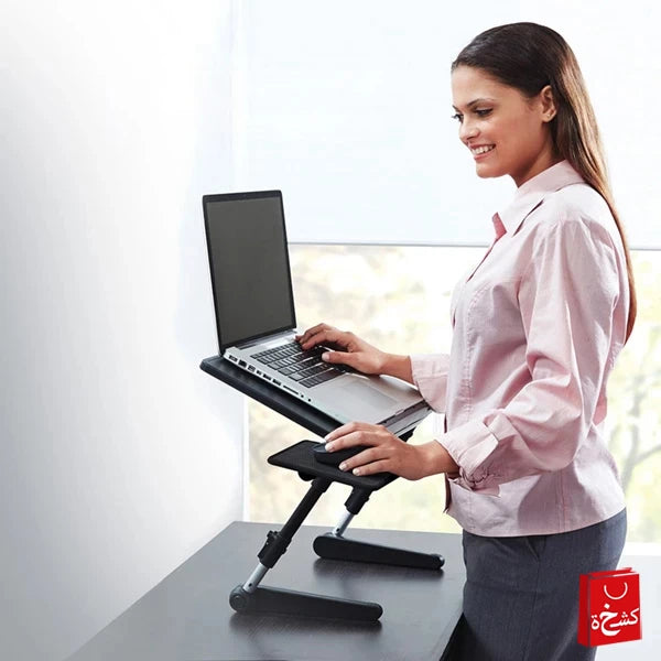 Air Space LapTop Table Desk Adjustable Laptop Stand With Cooling Fan