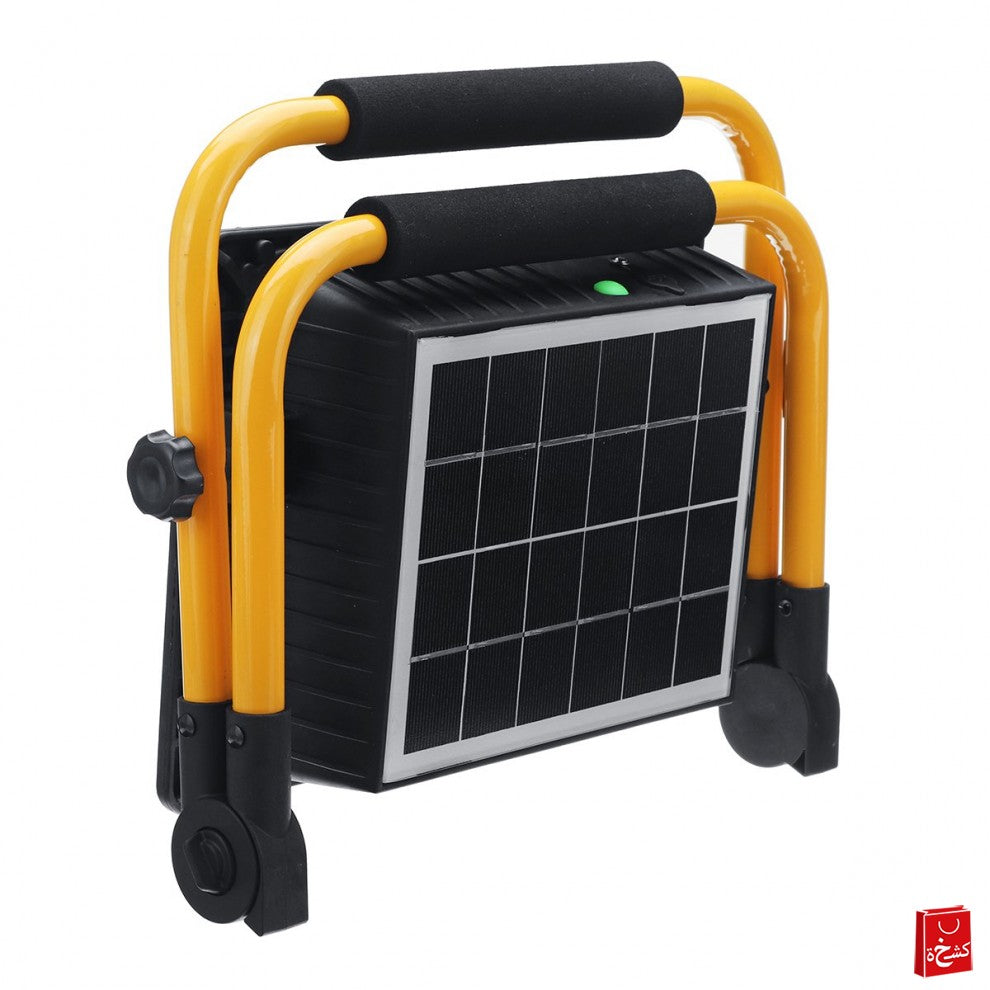 Solar Powered Rechargeable Industrial Portable Flashlight