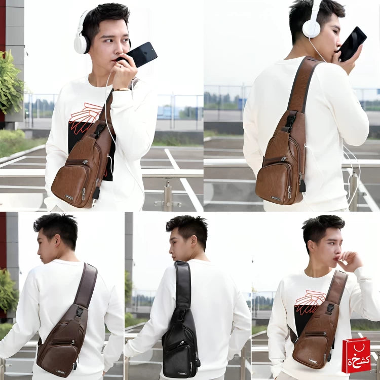 Waterproof Leisure PU Leather Single Shoulder Bag