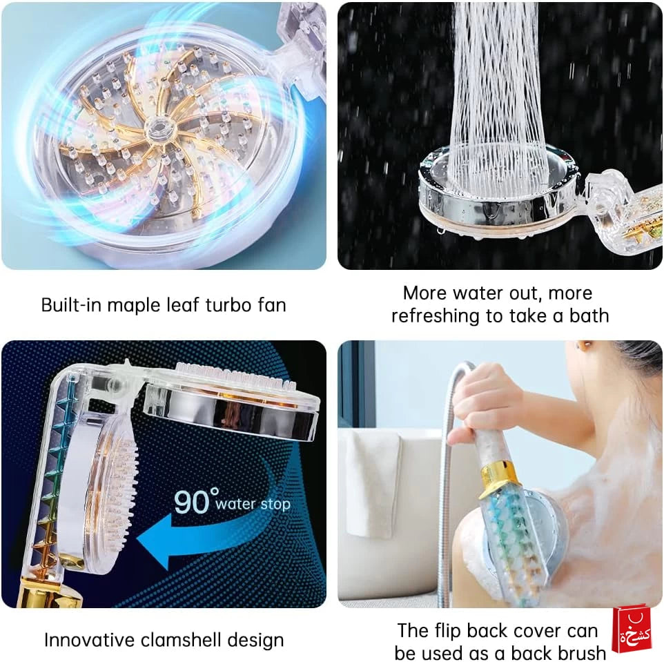 Twin Shower Head Turbo Fan-with Filter