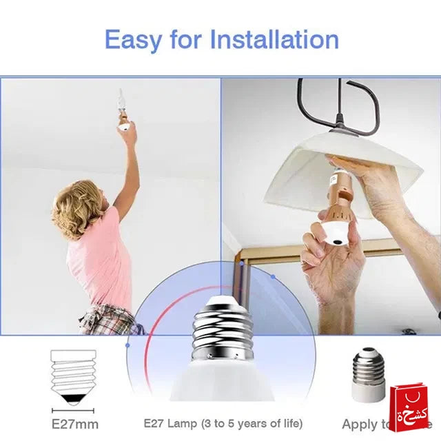 WiFi Light Bulb Security Camera 360° Fisheye View -2MP