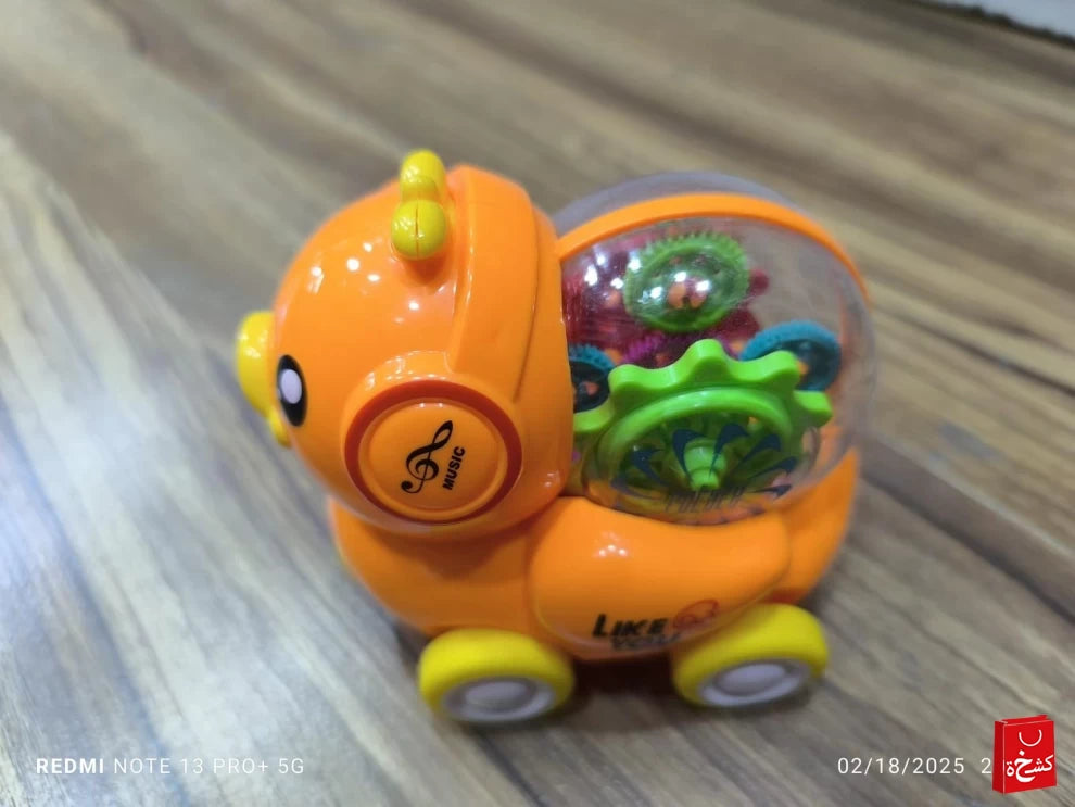 4-Wheel Cute Push-and-Go Friction Animal Car