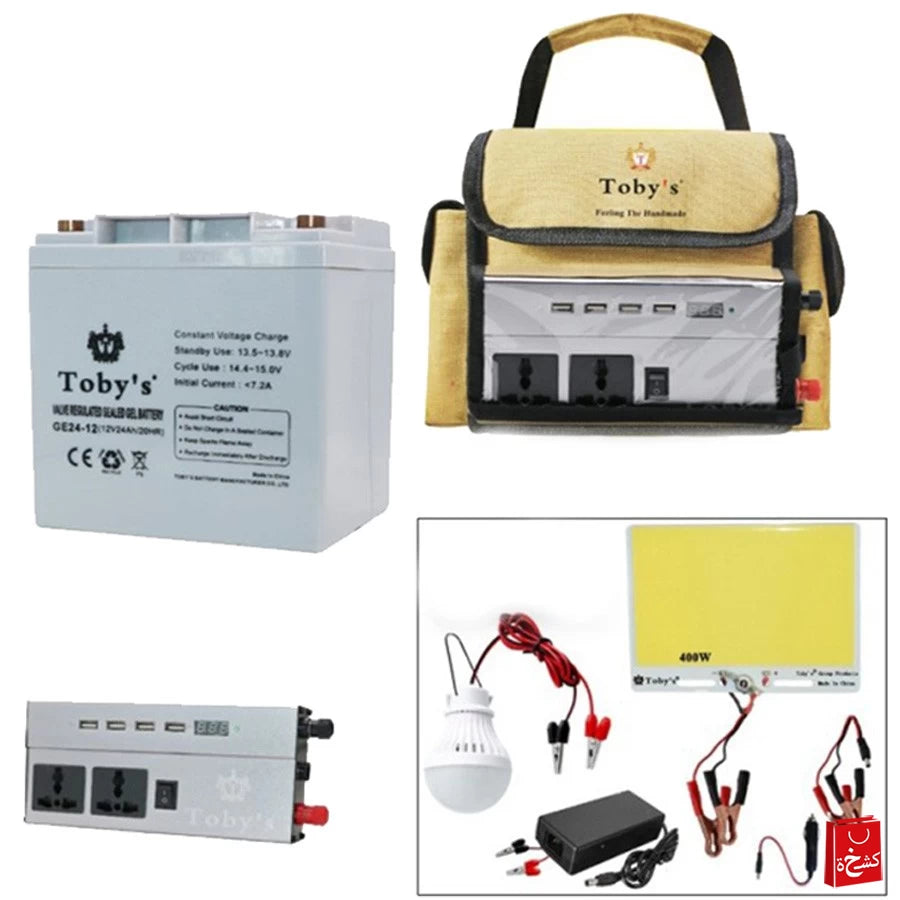 Tobys 24,000mAh Rechargeable Battery with Built-in Power Inverter