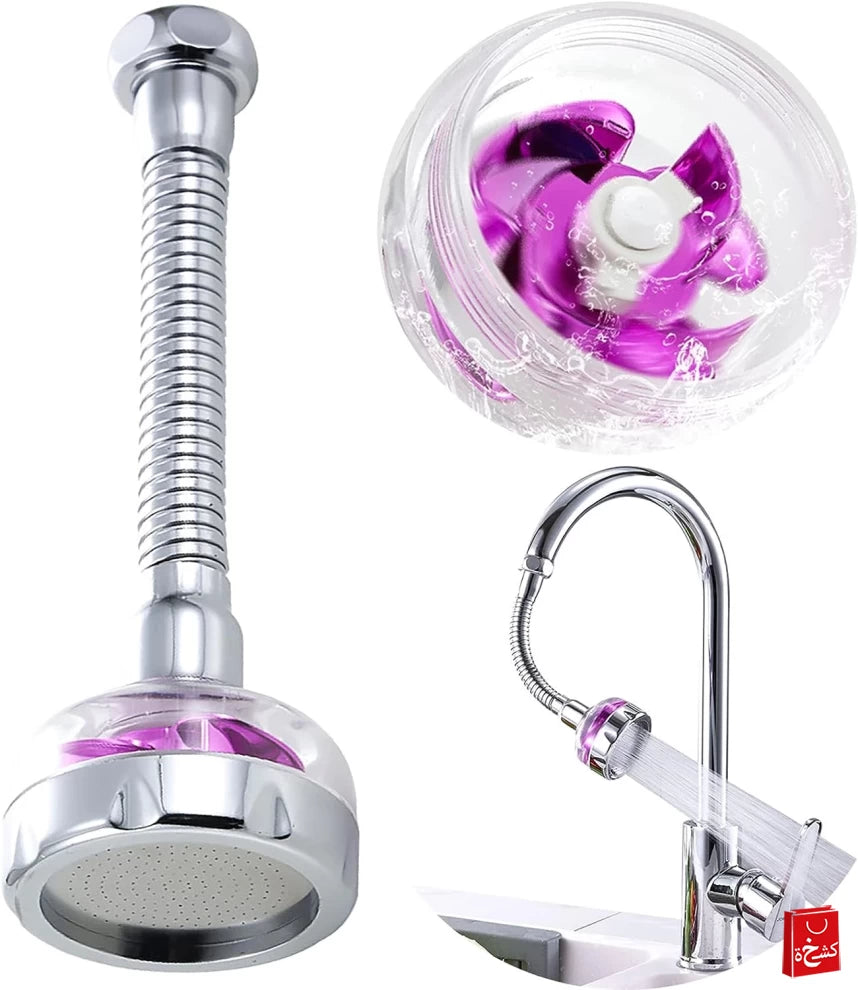 360° Rotatable Kitchen Splashproof Faucet Extender – Flexible & Efficient Water Flow!
