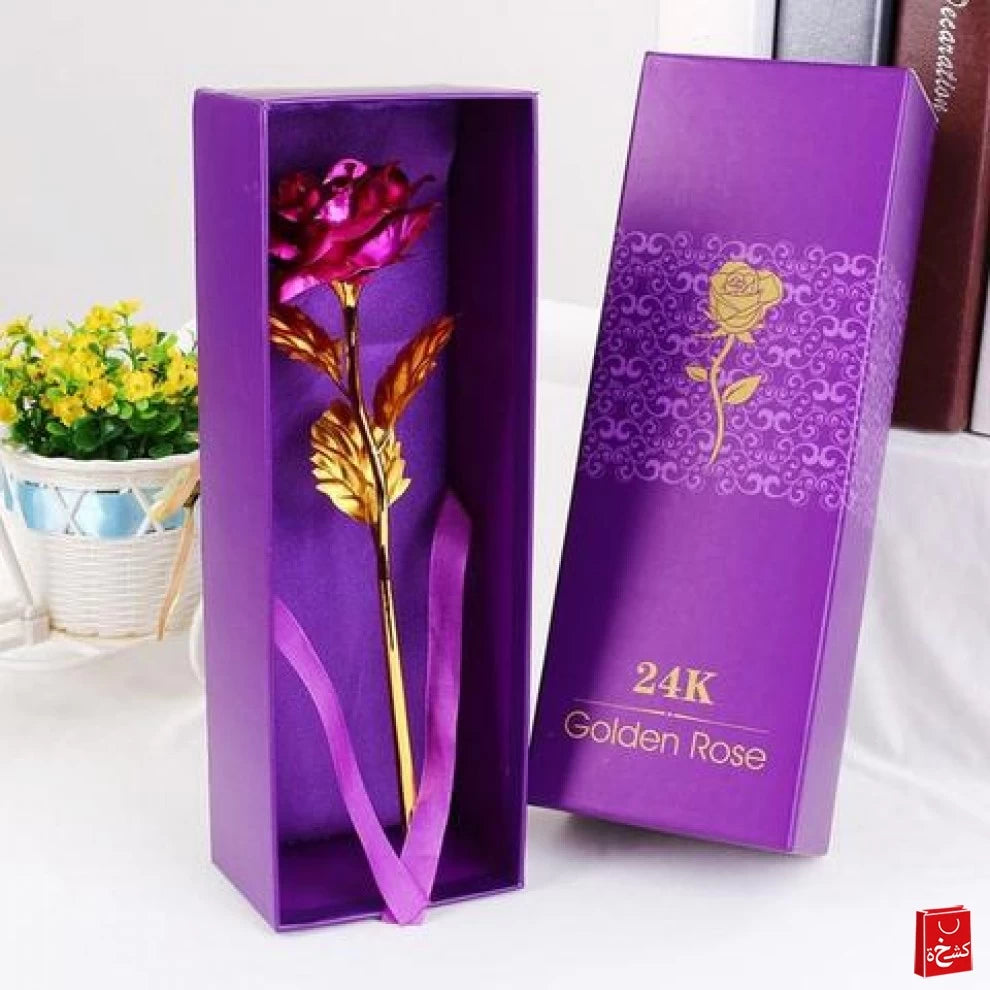 24k Pink Rose Flower Gift-Love Stans